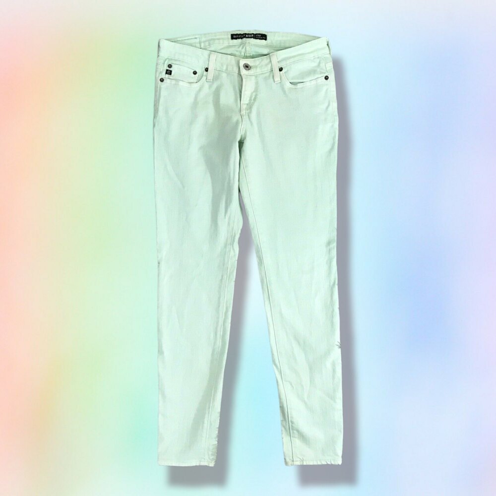 BIG STAR Remy Ankle‎ Skinny Jeans Sz 28 Stretch Mint Green MSRP $95